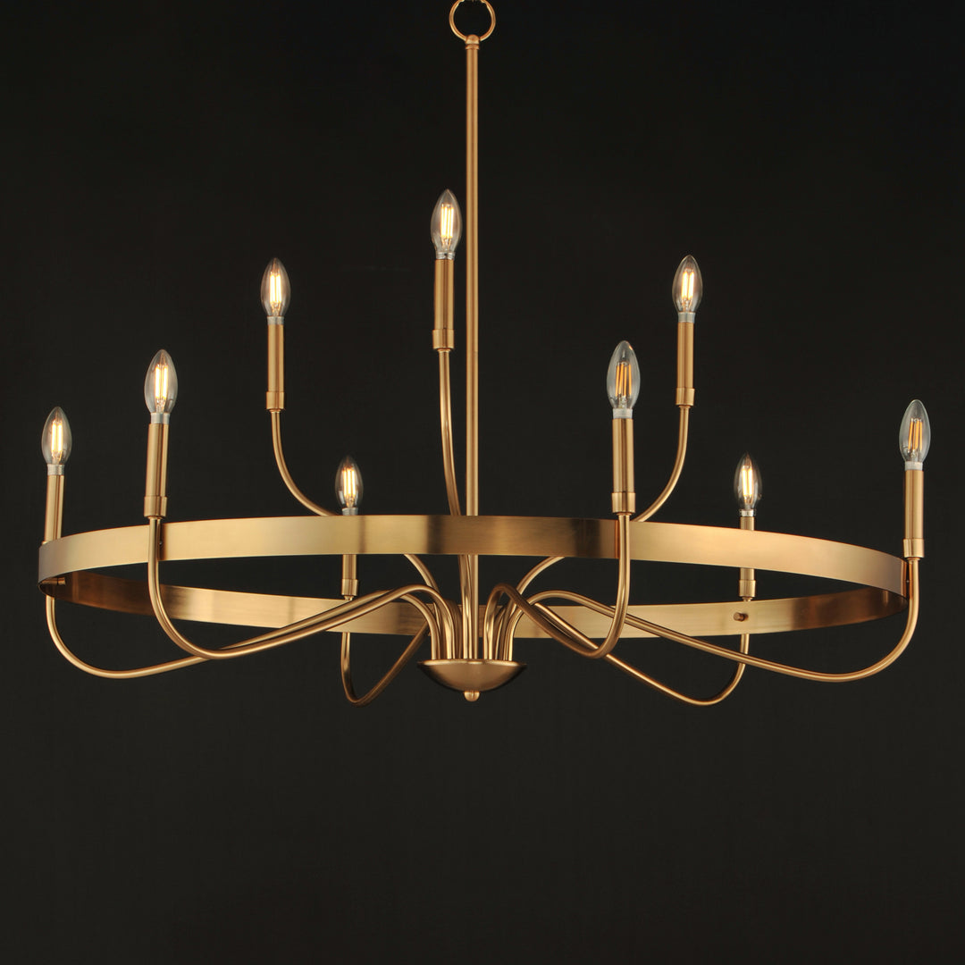 Frankie Chandelier Heritage Brass alternate view