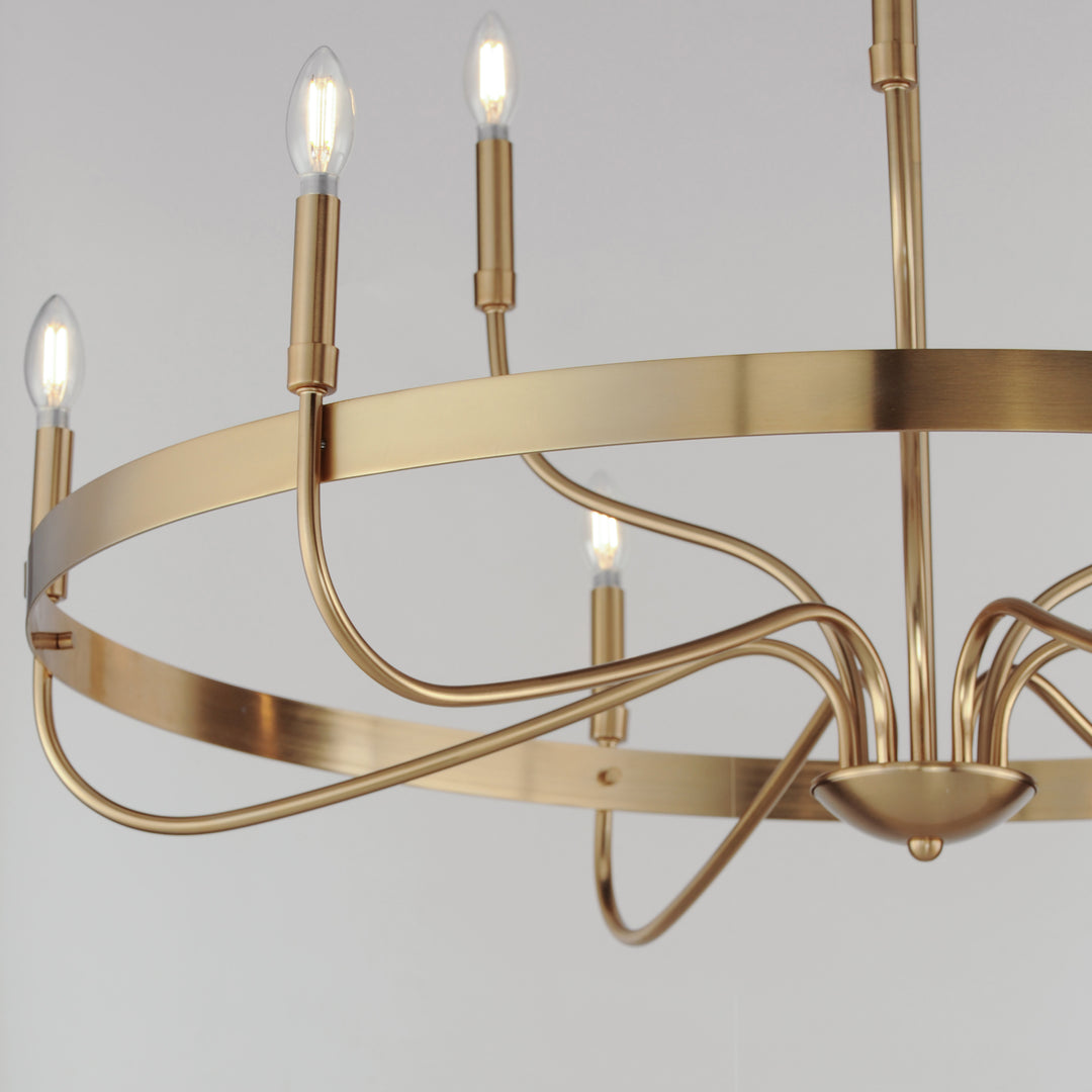 Frankie Chandelier Heritage Brass alternate view