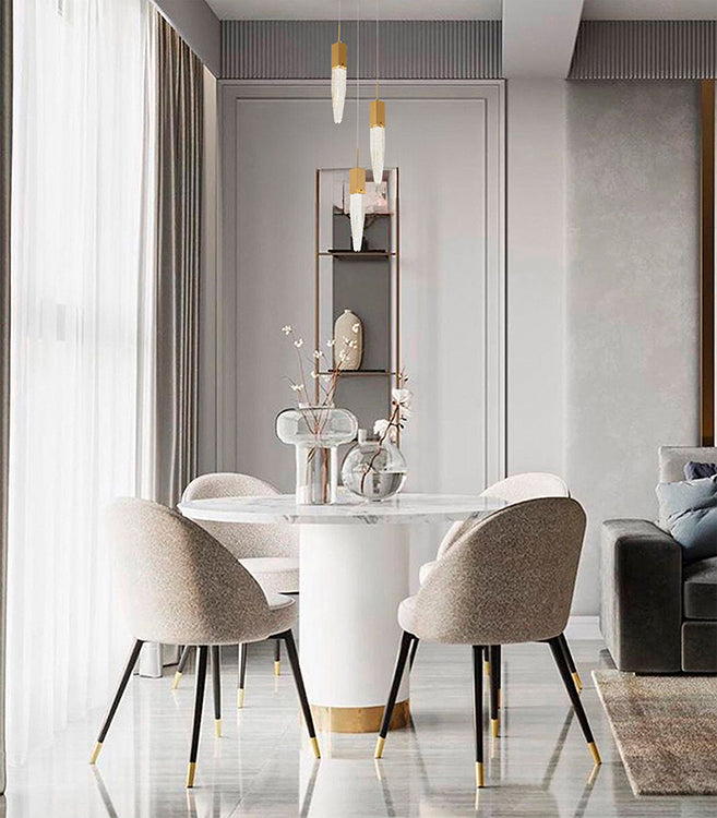 Gun Metal Frame Chandelier with Clear Bubble Crystal Pendants by Bethel - view 17