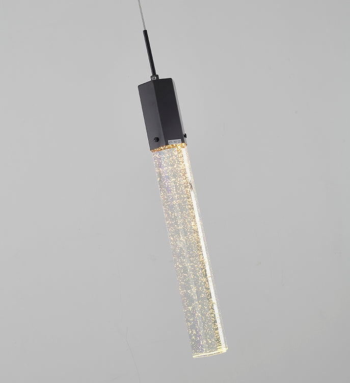 Clear Hexagon Bubble Crystal Pendant Light with Hardware by Bethel - view 3