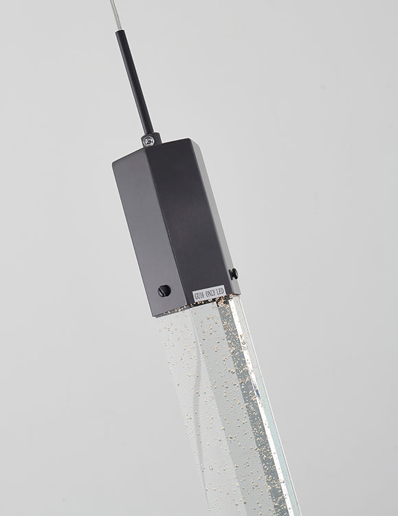 Clear Hexagon Bubble Crystal Pendant Light with Hardware by Bethel - view 4