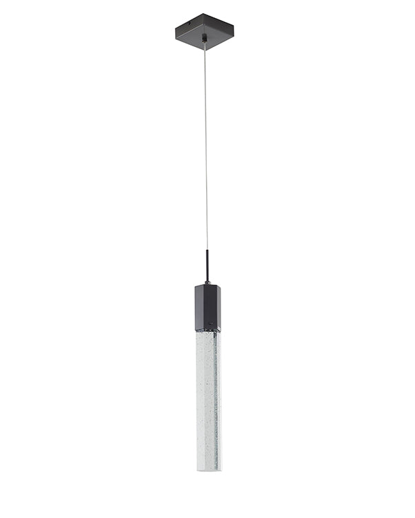 Clear Hexagon Bubble Crystal Pendant Light with Hardware by Bethel - view 5