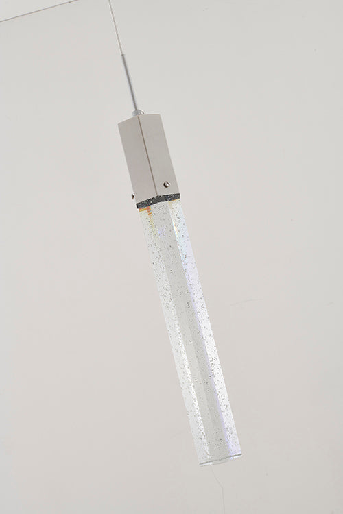 Clear Hexagon Bubble Crystal Pendant Light with Hardware by Bethel - view 12