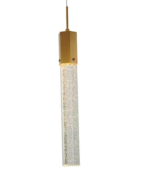 Clear Hexagon Bubble Crystal Pendant Light with Hardware by Bethel - view 17