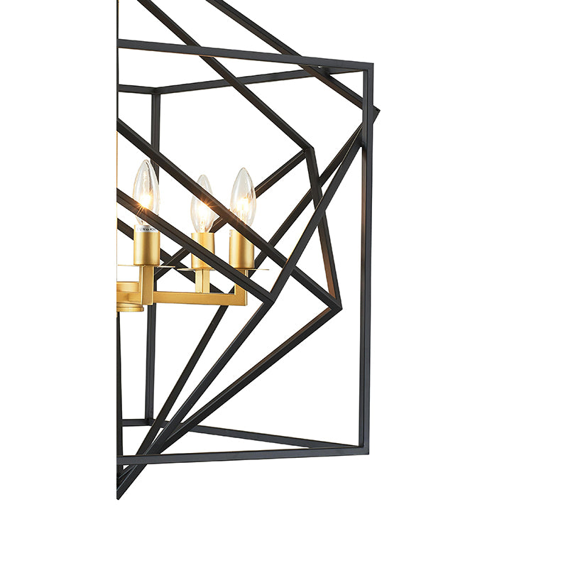 Interlocked Box Chandelier by Bethel - view 3