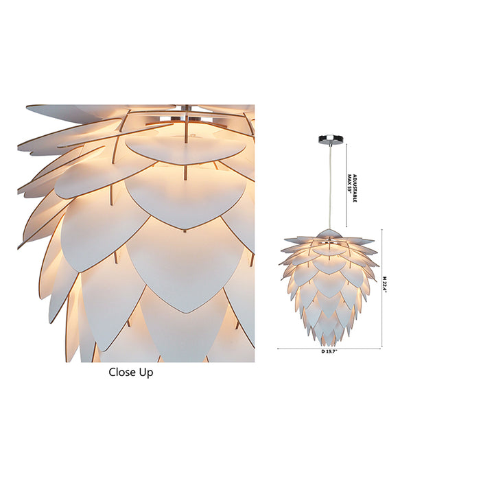 Natural Frame Artichoke Ceiling Fixture by Bethel - view 11