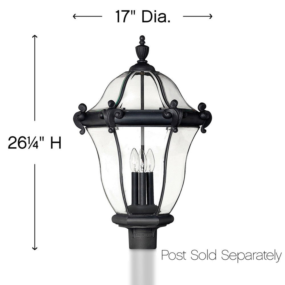 San Clemente Post Mount Lantern