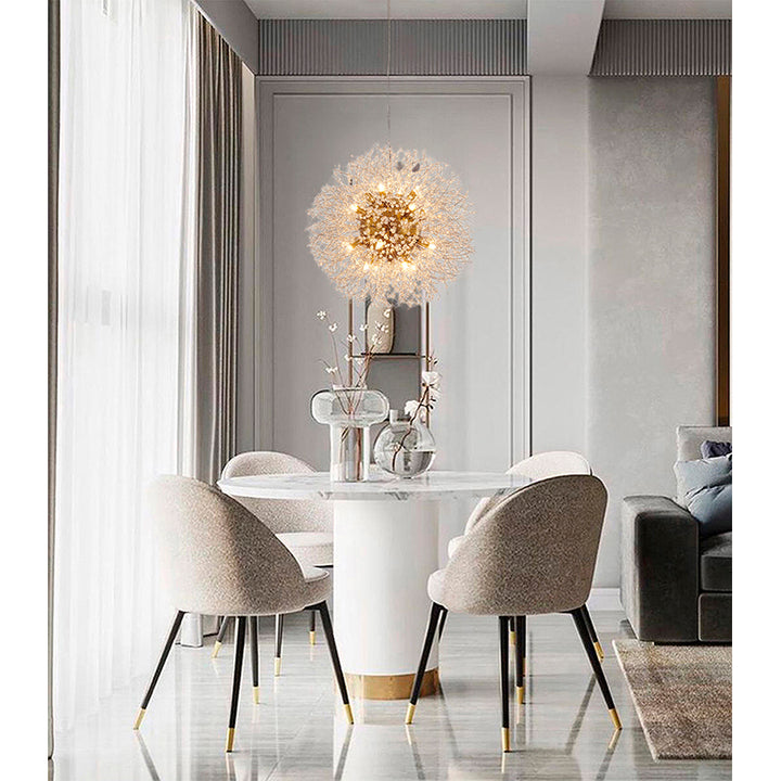 Clear Crystal Firework Chandelier with Hardware by Bethel - view 11