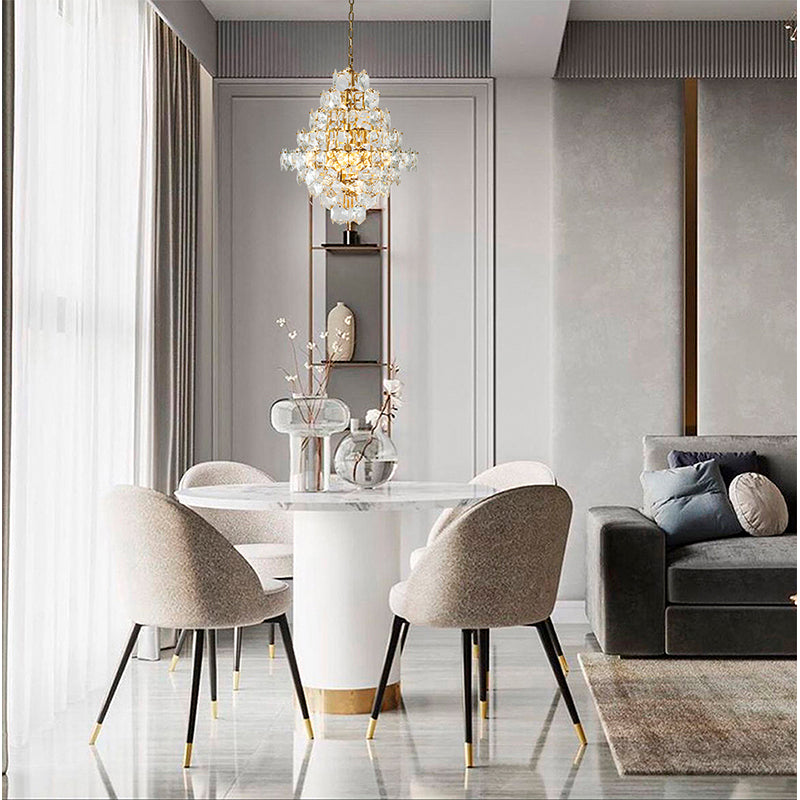 Clear Crystal Chandelier with Hardware (GL438) by Bethel - view 9