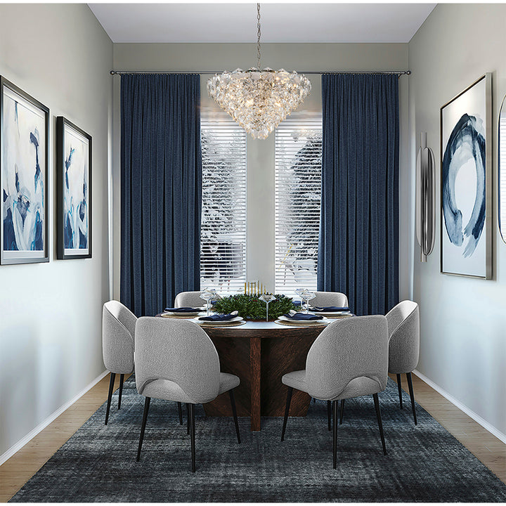 Frame Chandelier with Clear Hanging Crystals (GL431) by Bethel - view 46