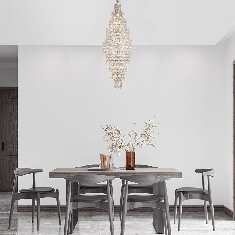 Seven Tier Frame Chandelier with Clear Hanging Crystals by Bethel - view 23