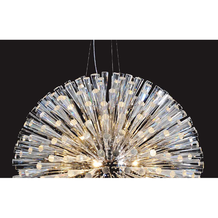 Frame Chandelier with Clear Crystal Spikes by Bethel - view 6