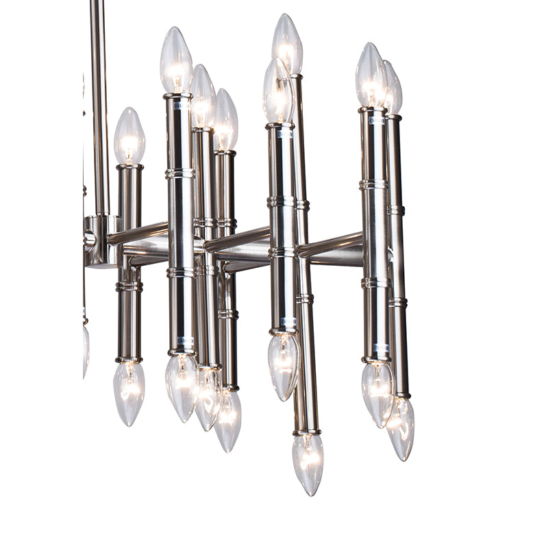 Bamboo Pipe Chandelier by Bethel - view 12