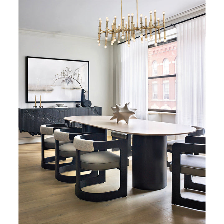 Bamboo Pipe Chandelier by Bethel - view 9