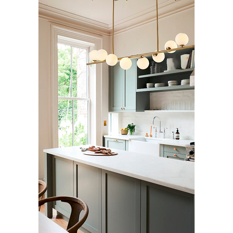 Frame Chandelier with Spiral Glass Shades by Bethel - view 24