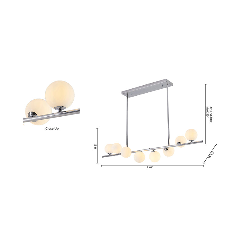 Frame Chandelier with Spiral Glass Shades by Bethel - view 17
