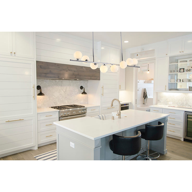 Frame Chandelier with Spiral Glass Shades by Bethel - view 19