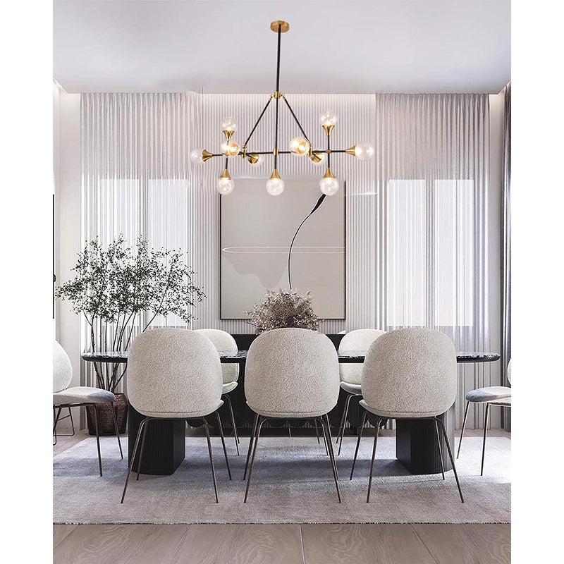 Frame with Hardware &amp; Clear Glass Shades Ceiling Fixture