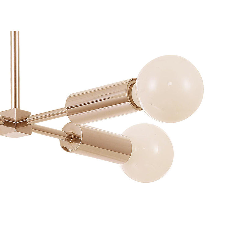 Frame Ceiling Fixture with Four Arms &amp; Visible