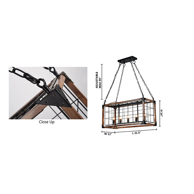Black Chandelier by Bethel - view 4