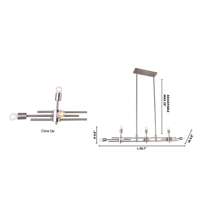 Rectangular Frame with Visible Chandelier by Bethel - view 10