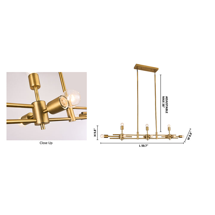Rectangular Frame with Visible Chandelier by Bethel - view 4