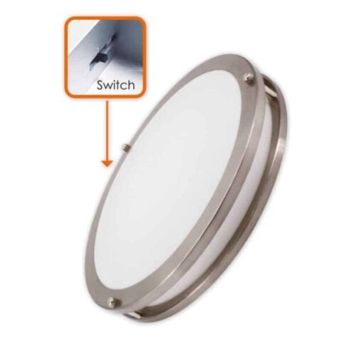 LED Slim Flush Mount - 5Way CCT &amp; Power Adjustable