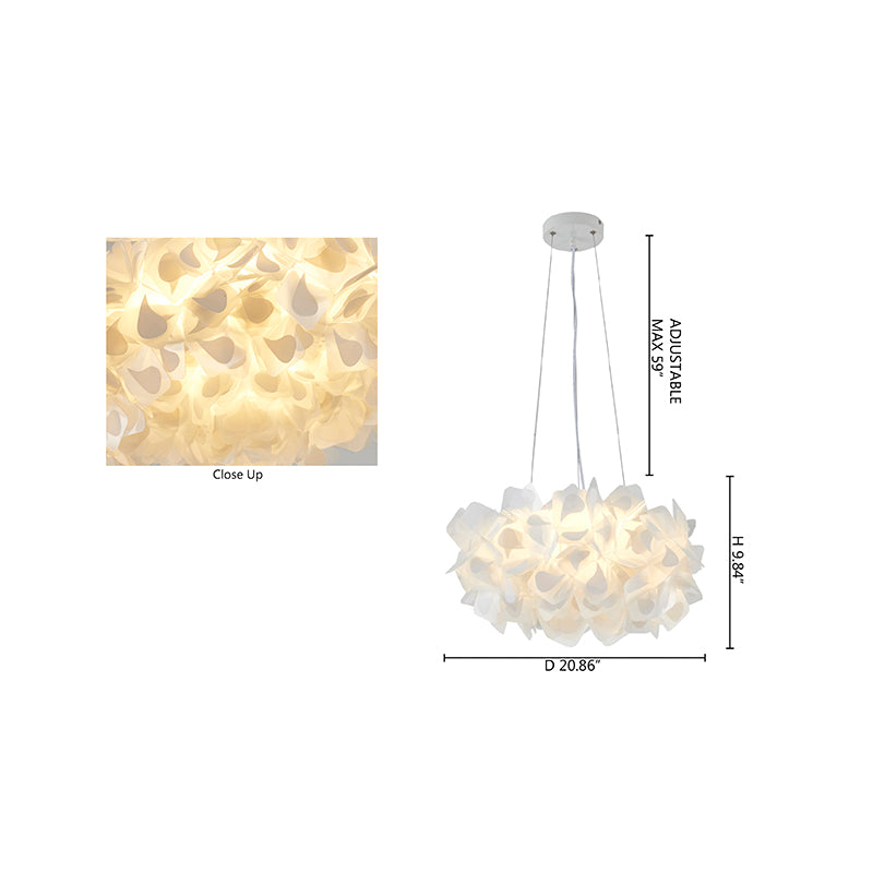 Acrylic Cloud LED Chandelier with Hardware (DLS44) by Bethel - view 6