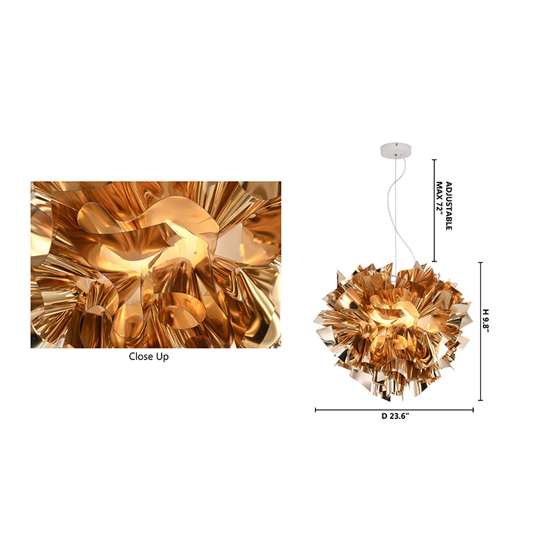 Acrylic Chandelier with Hardware by Bethel - view 14