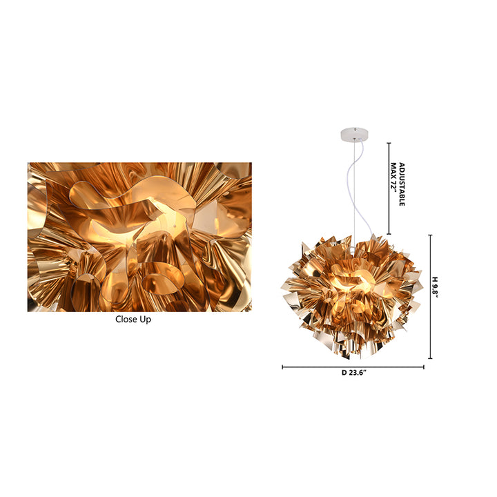 Acrylic Chandelier with Hardware by Bethel - view 14