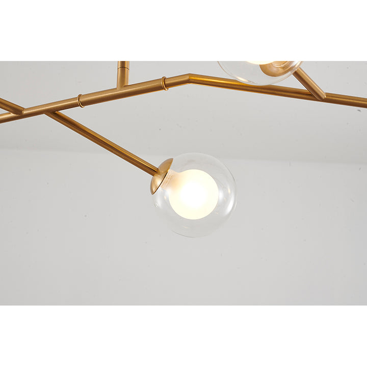 Branch Chandelier with Glass Shades by Bethel - view 6