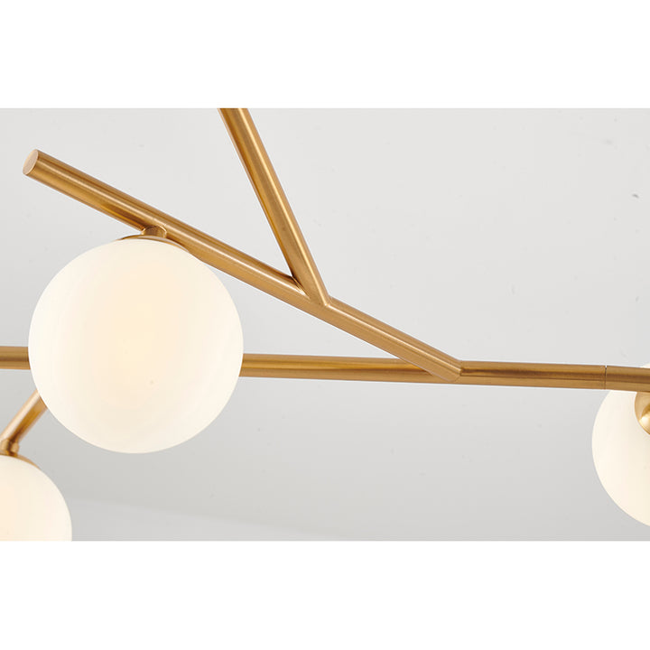 Branch Chandelier with Glass Shades by Bethel - view 2