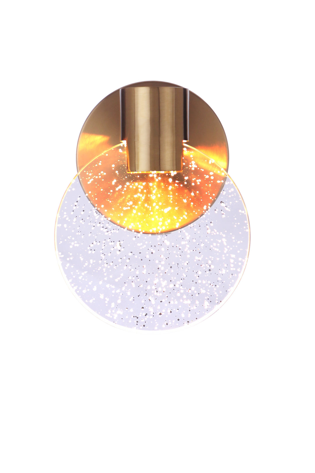 Glisten LED Vanity Wall Sconce in Satin Brass by Craftmade
