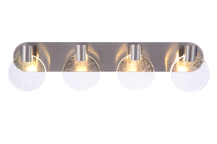 Glisten LED Vanity Light in Brushed Polished Nickel by Craftmade