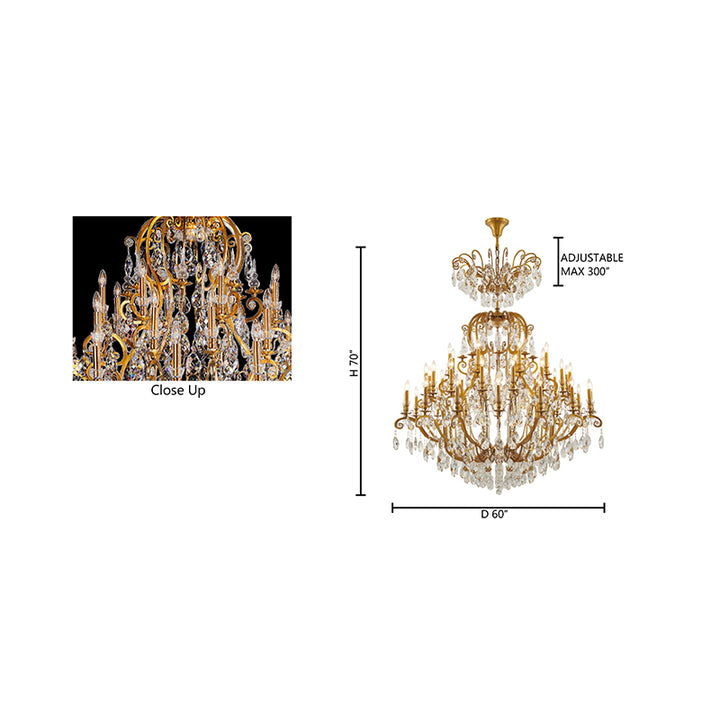 Crystal Chandelier (BET66) by Bethel - view 22