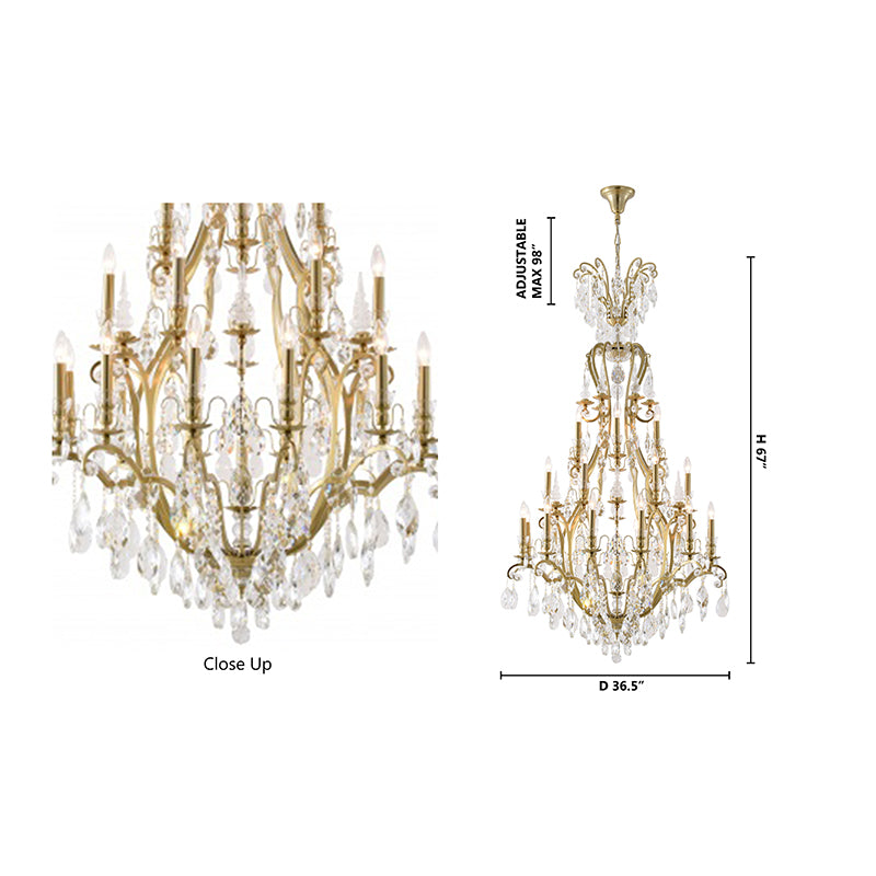 Crystal Chandelier (BET66) by Bethel - view 12