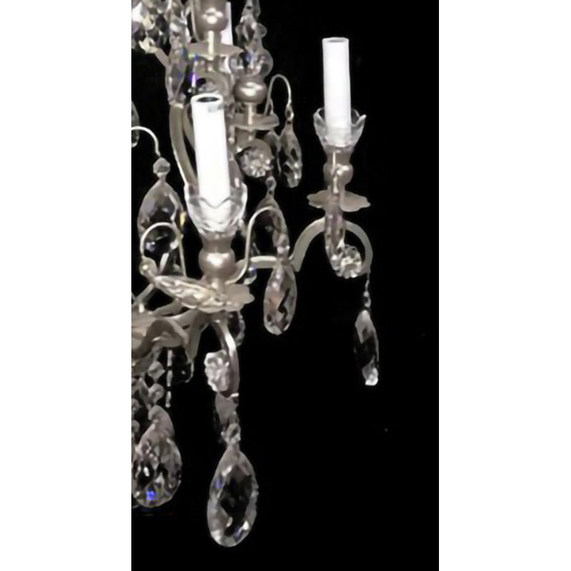 Frame Chandelier with Clear Hanging Crystals (BET64) by Bethel - view 5