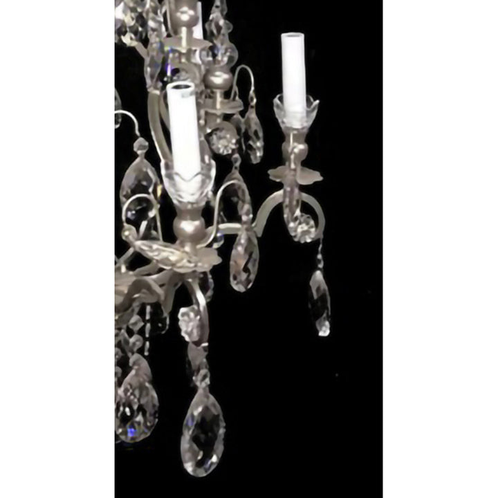 Frame Chandelier with Clear Hanging Crystals (BET64) by Bethel - view 5