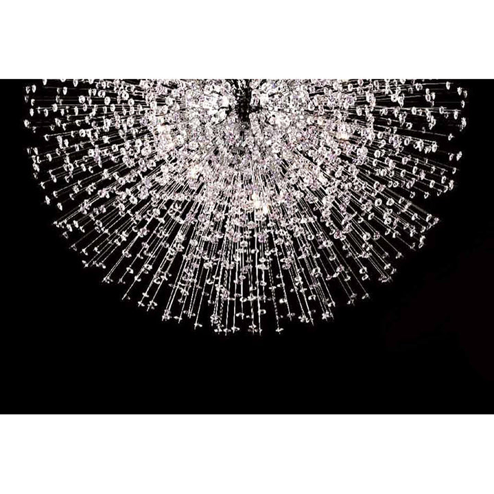 Clear Crystal Beaded Sputnik Chandelier with Hardware by Bethel - view 2