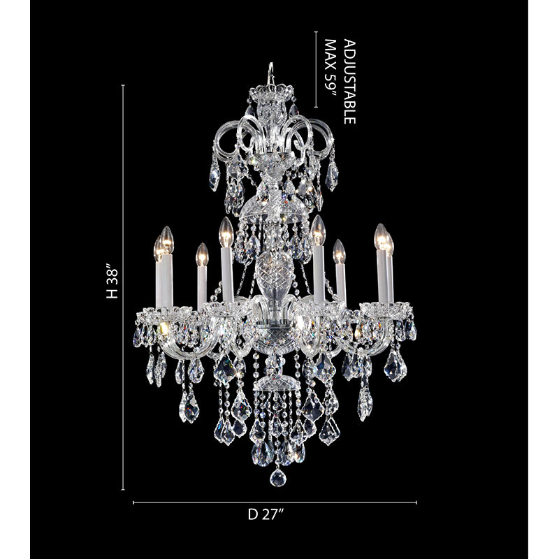 Chrome Crystal Chandelier (BET46) by Bethel - view 3