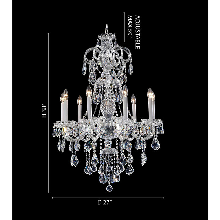 Chrome Crystal Chandelier (BET46) by Bethel - view 3