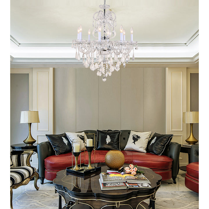 Clear Crystal Chandelier with Hardware by Bethel - view 11