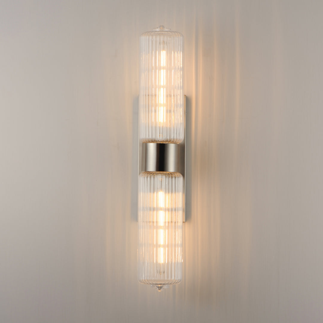 Kasbah 2-Light Wall Sconce Satin Nickel alternate view