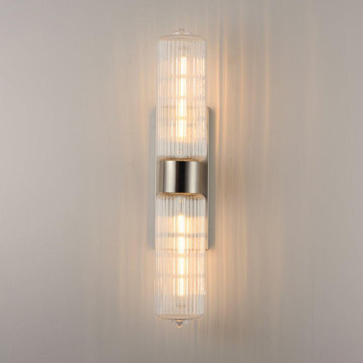 Kasbah 2-Light Wall Sconce Satin Nickel alternate view