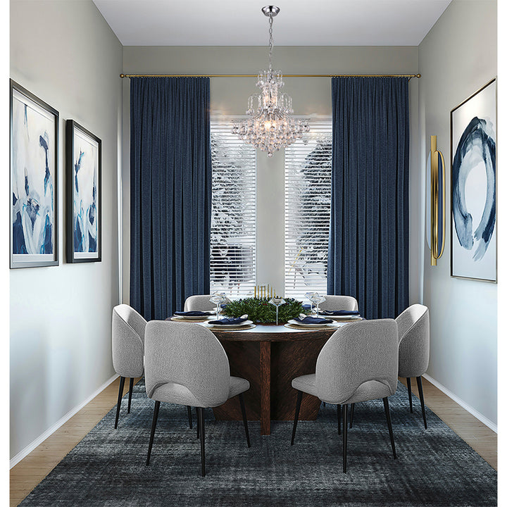 Frame Chandelier with Clear Hanging Crystals by Bethel - view 23