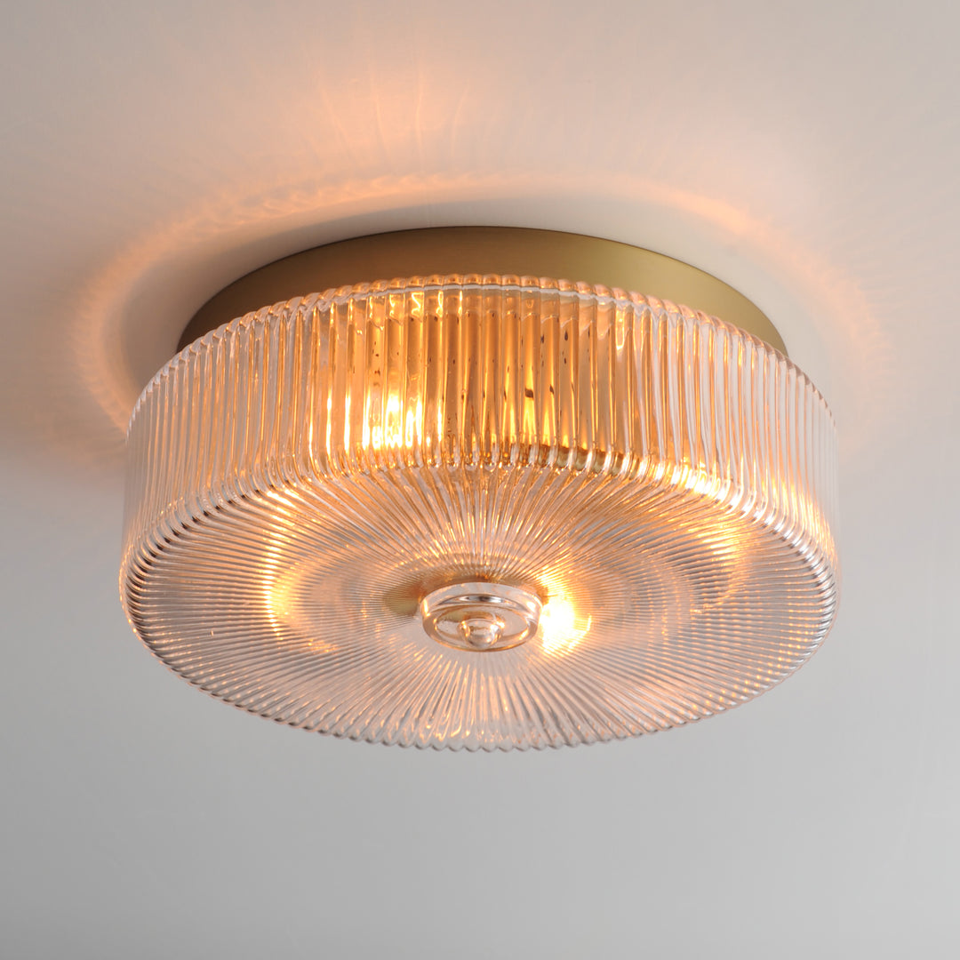 Kasbah 4-Light Flush Mount Satin Brass alternate view