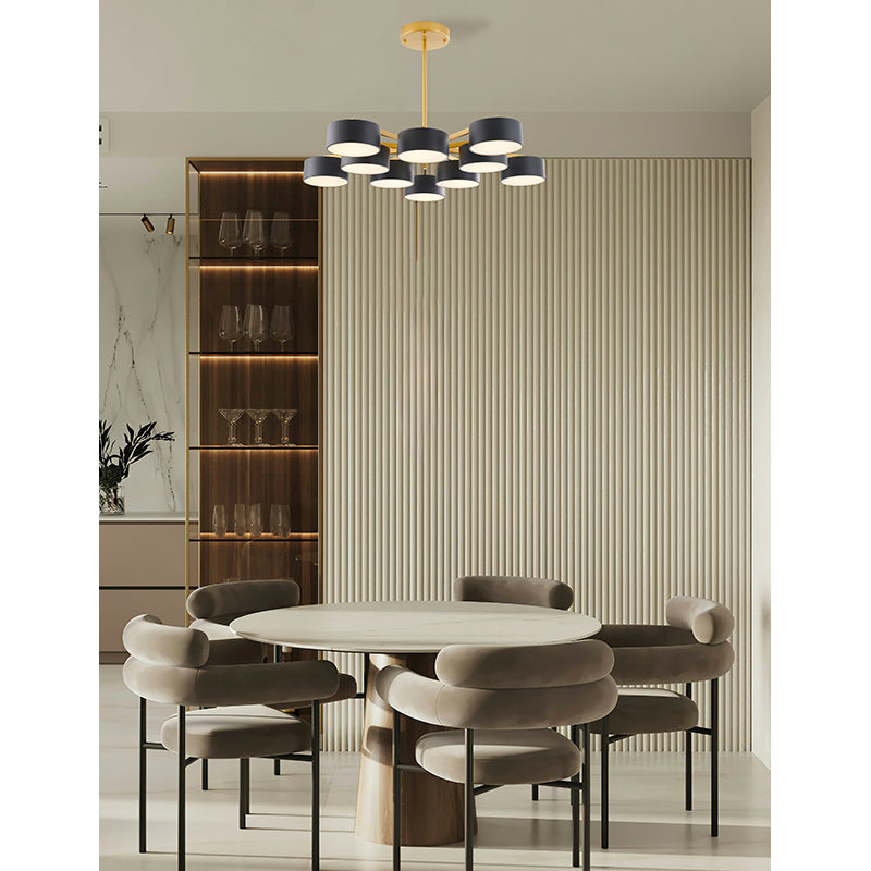Frame Light Fixture with Shades and Frosted Diffusers by Bethel - view 23