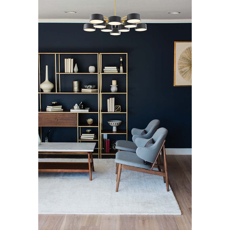 Frame Light Fixture with Shades and Frosted Diffusers by Bethel - view 26