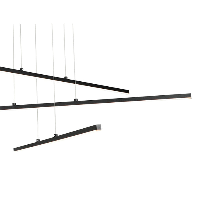 Frame LED Ceiling Fixture with Hanging Stick Pendants &amp;