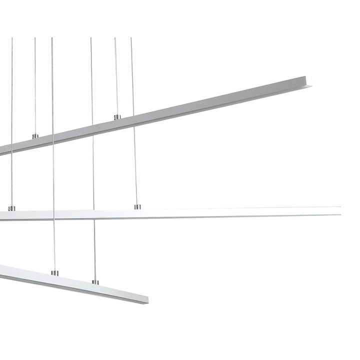 Frame LED Ceiling Fixture with Hanging Stick Pendants &amp;